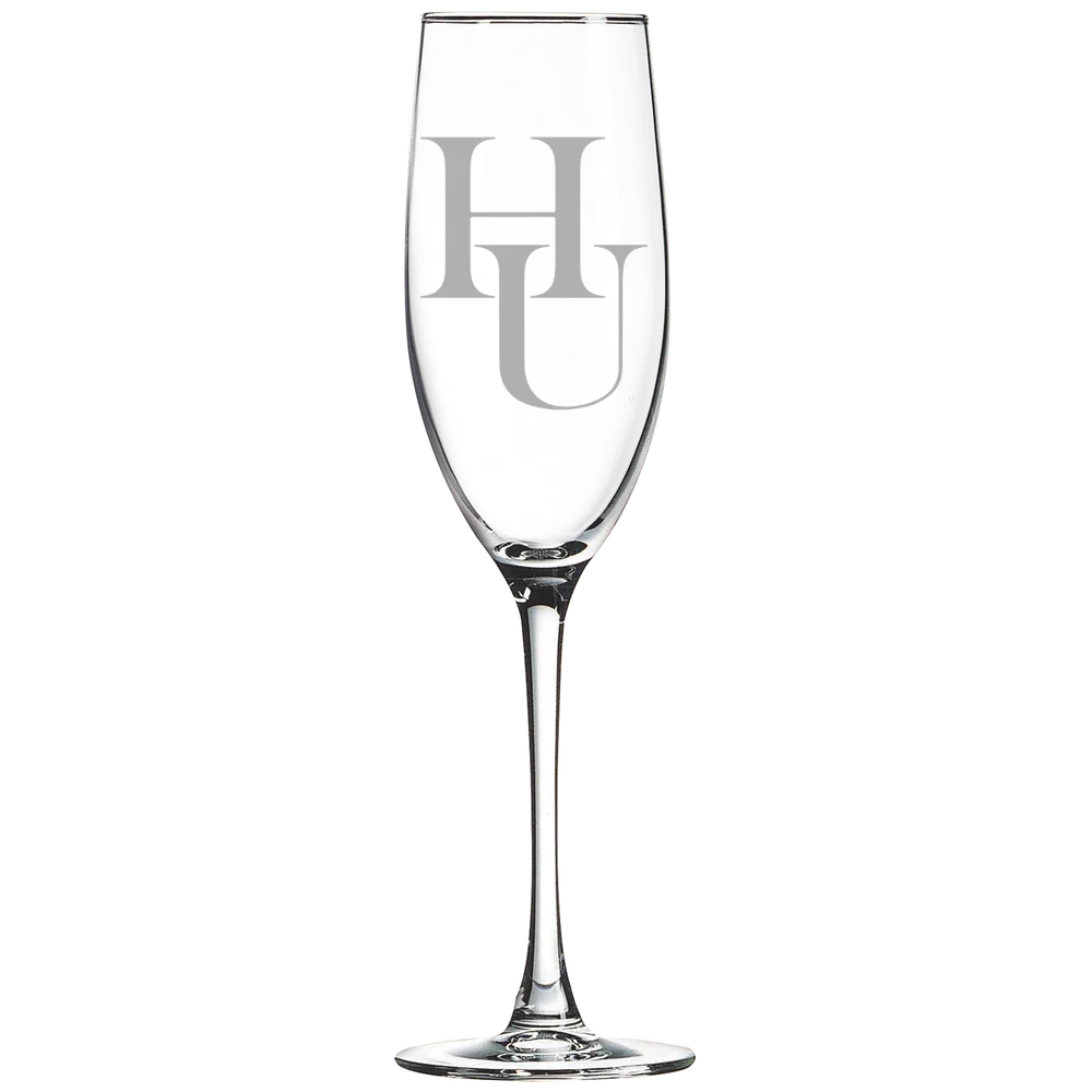 New Mexico Highlands University Polar Camel 8 oz. Champagne Flute