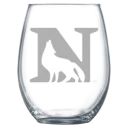 Newberry College Polar Camel 15 oz. Stemless Wine Glass