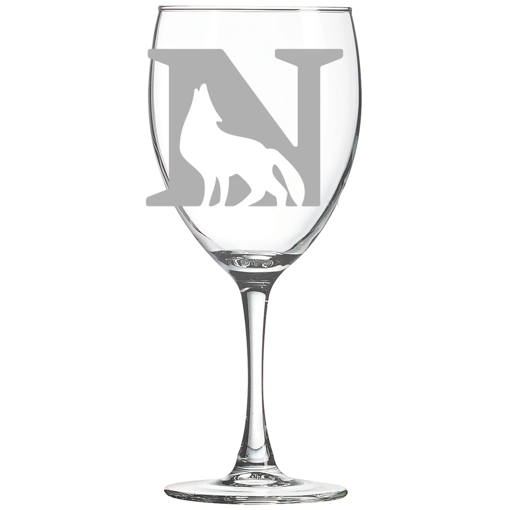 Newberry College Polar Camel 10 1/2 oz. Wine Glass