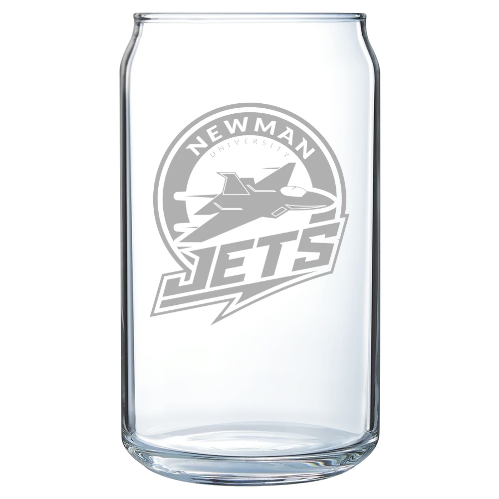 Newman University Polar Camel 16 oz. Can Glass