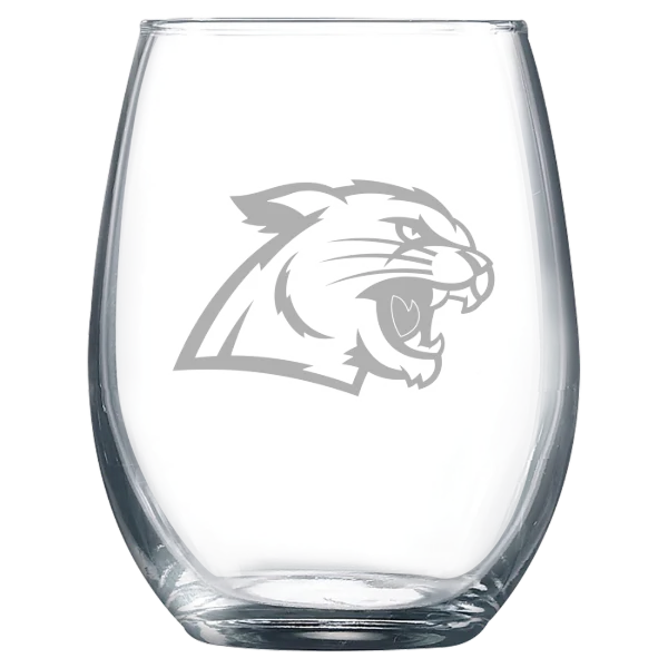 Northern Michigan University Polar Camel 9 oz. Stemless Wine Glass