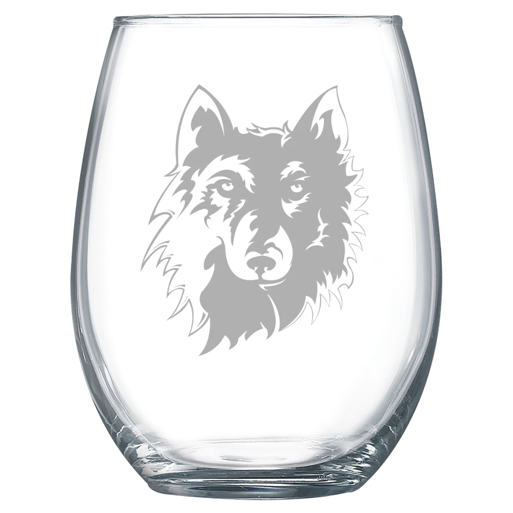 Northern State University Polar Camel 15 oz. Stemless Wine Glass