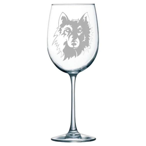 Northern State University Polar Camel 19 oz. Wine Glass