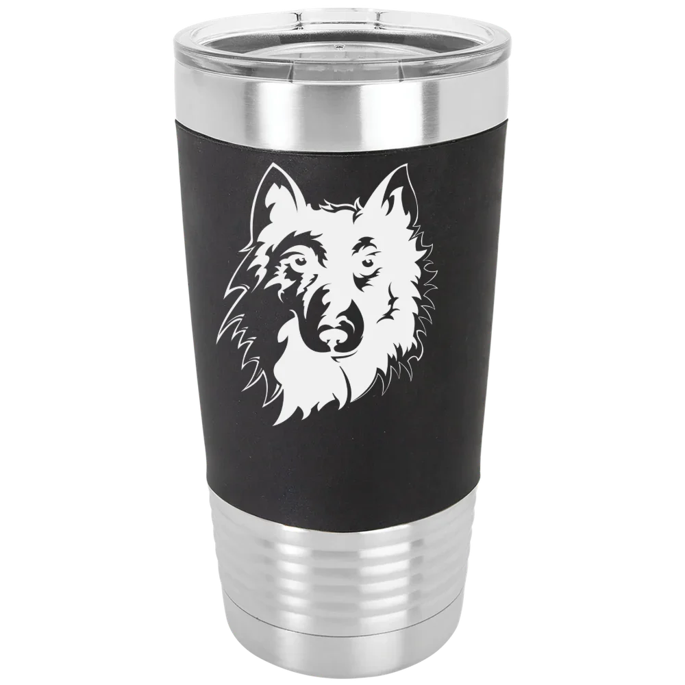 Northern State University Polar Camel 20 oz. Silicone Grip Tumbler with Standard Lid
