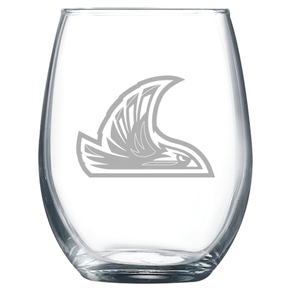 Northwest Nazarene University Polar Camel 9 oz. Stemless Wine Glass