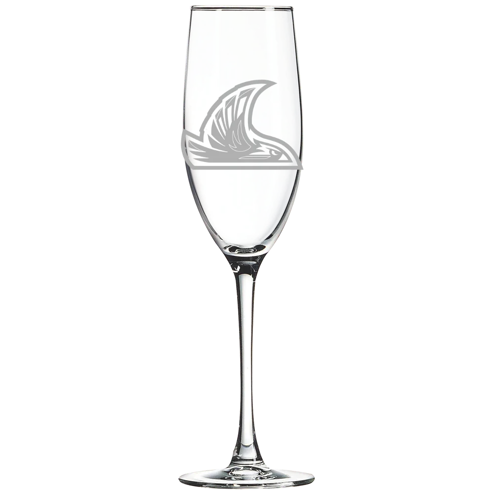 Northwest Nazarene University Polar Camel 8 oz. Champagne Flute