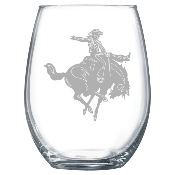 Northwestern Oklahoma State University Polar Camel 15 oz. Stemless Wine Glass