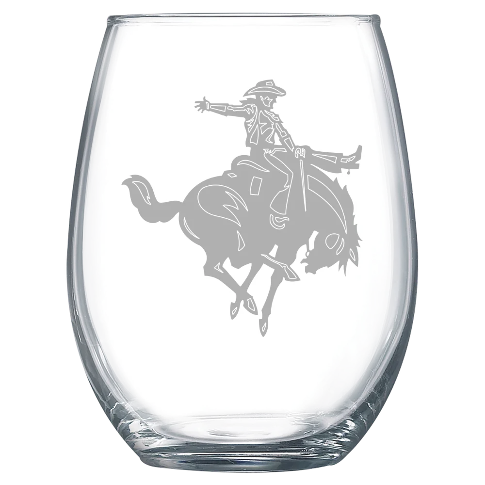 Northwestern Oklahoma State University Polar Camel 15 oz. Stemless Wine Glass