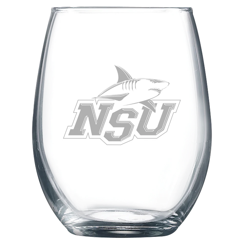 Nova Southeastern University Polar Camel 9 oz. Stemless Wine Glass