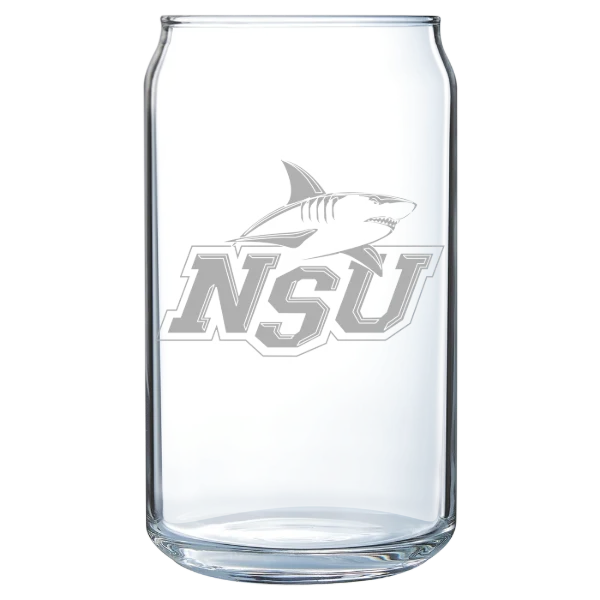 Nova Southeastern University Polar Camel 16 oz. Can Glass