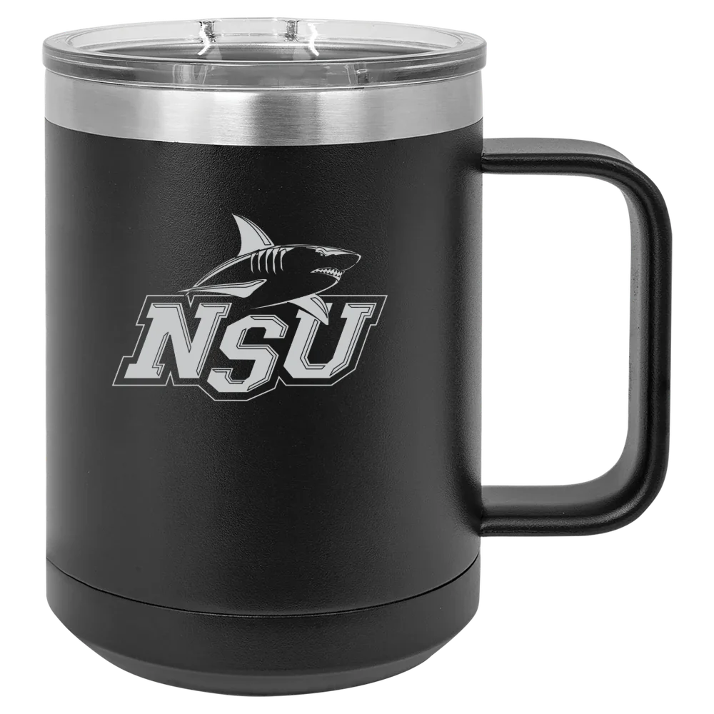 Nova Southeastern University Polar Camel 15 oz. Mug with Slider Lid