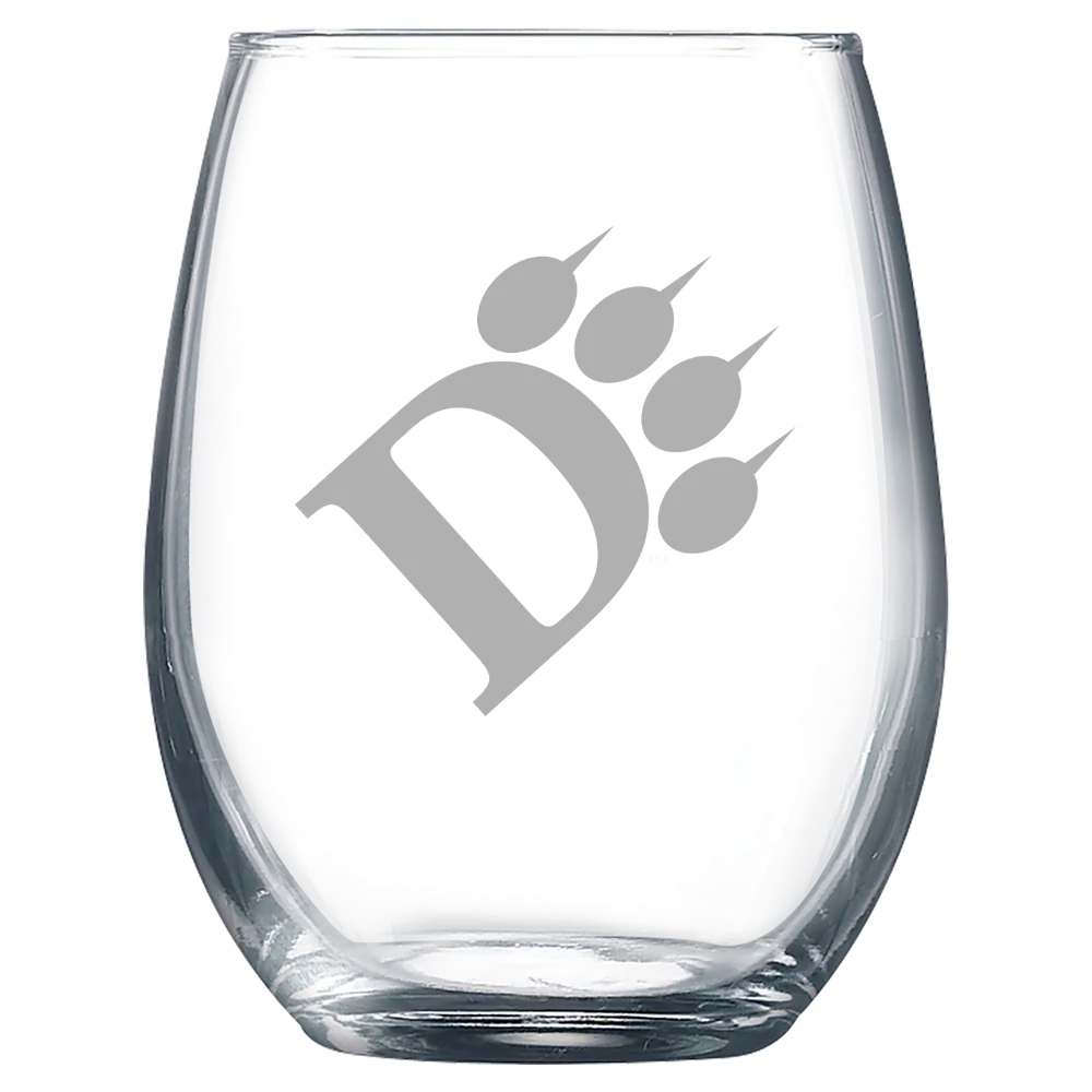 Ohio Dominican University Polar Camel 9 oz. Stemless Wine Glass