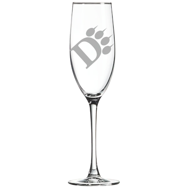 Ohio Dominican University Polar Camel 8 oz. Champagne Flute