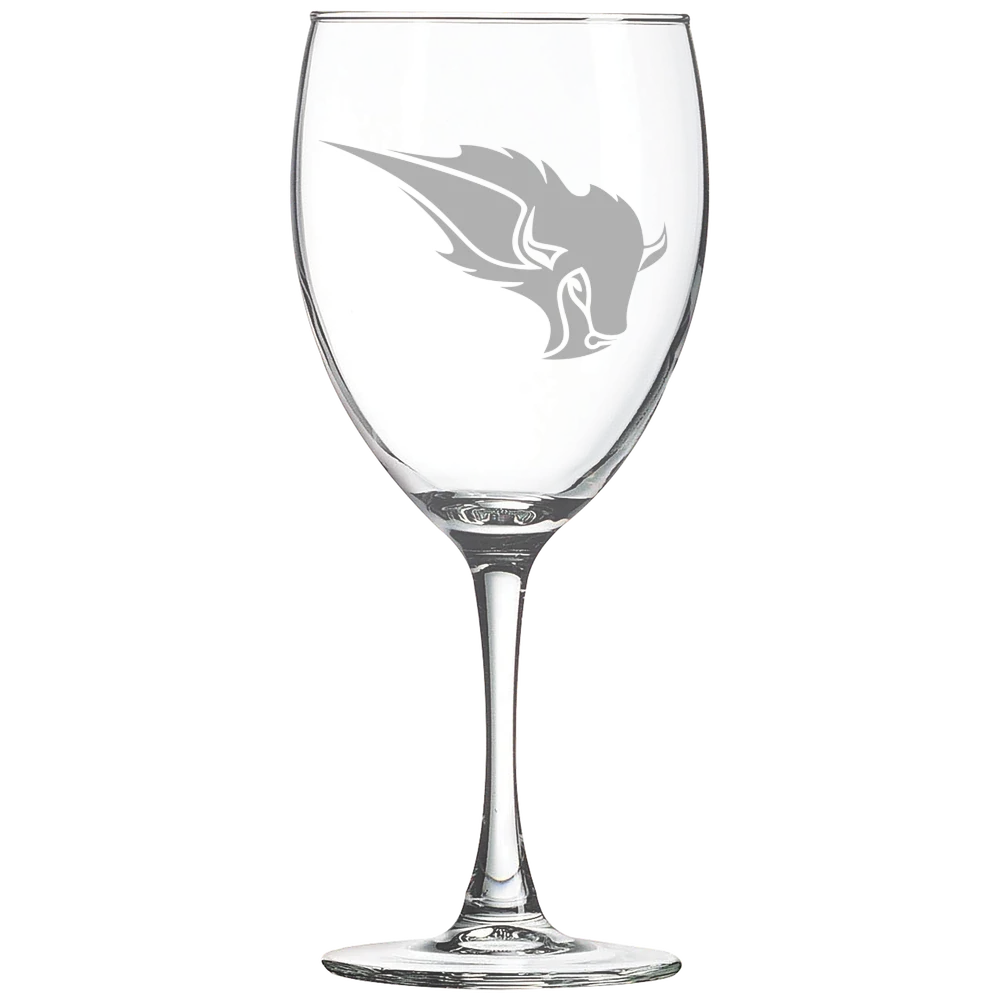 Oklahoma Baptist University Polar Camel 10 1/2 oz. Wine Glass