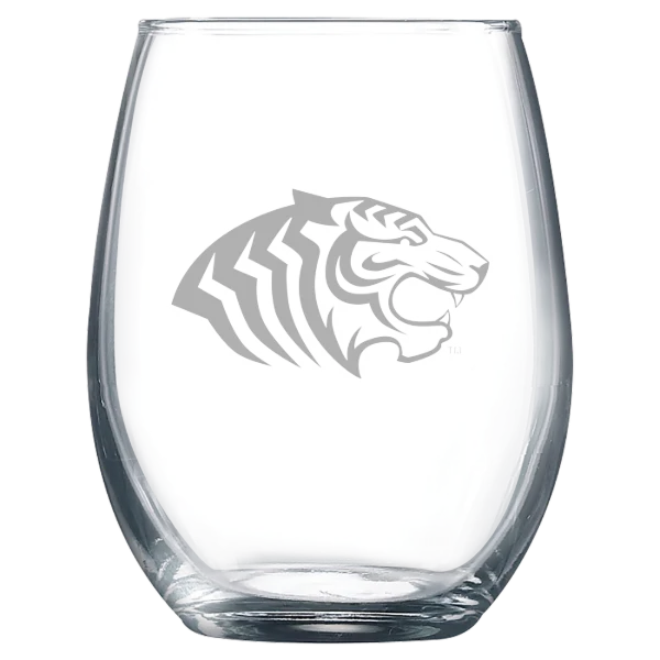 Ouachita Baptist University Polar Camel 9 oz. Stemless Wine Glass