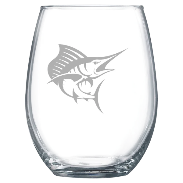 Palm Beach Atlantic University Polar Camel 15 oz. Stemless Wine Glass