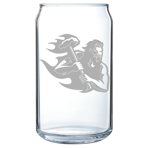 Pennsylvania Western University, California Polar Camel 16 oz. Can Glass