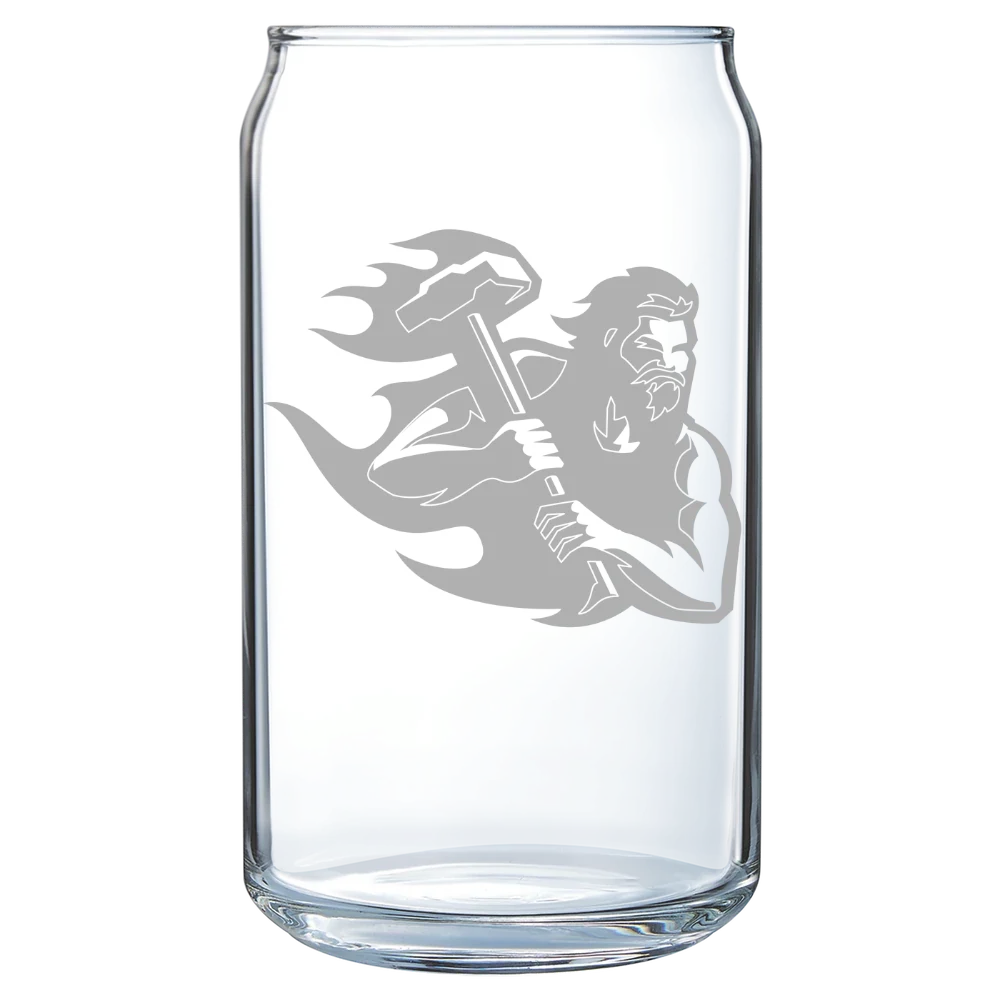 Pennsylvania Western University, California Polar Camel 16 oz. Can Glass