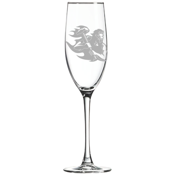 Pennsylvania Western University, California Polar Camel 8 oz. Champagne Flute
