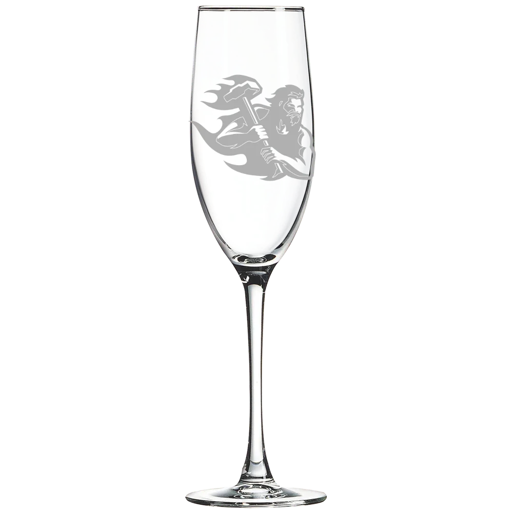 Pennsylvania Western University, California Polar Camel 8 oz. Champagne Flute