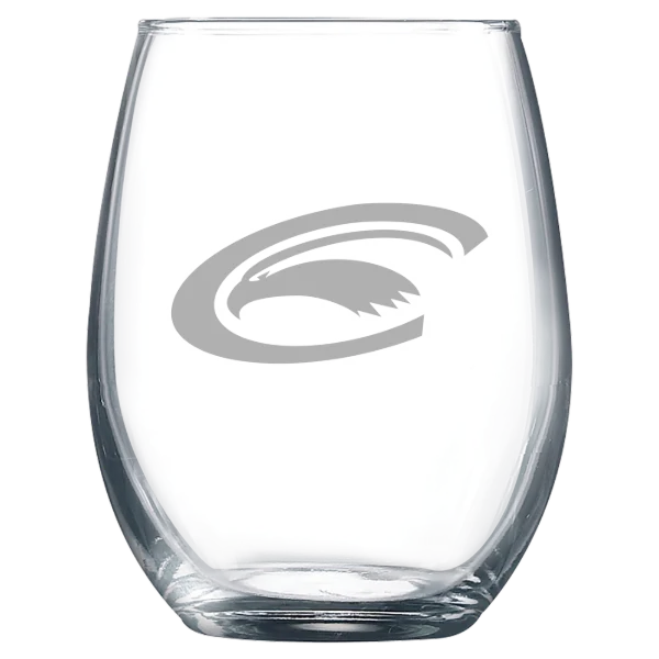 Pennsylvania Western University, Clarion Polar Camel 9 oz. Stemless Wine Glass