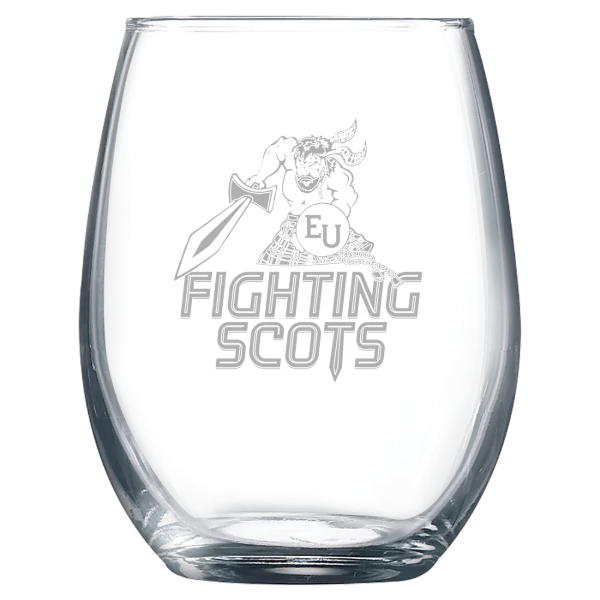 Pennsylvania Western University, Edinboro Polar Camel 9 oz. Stemless Wine Glass