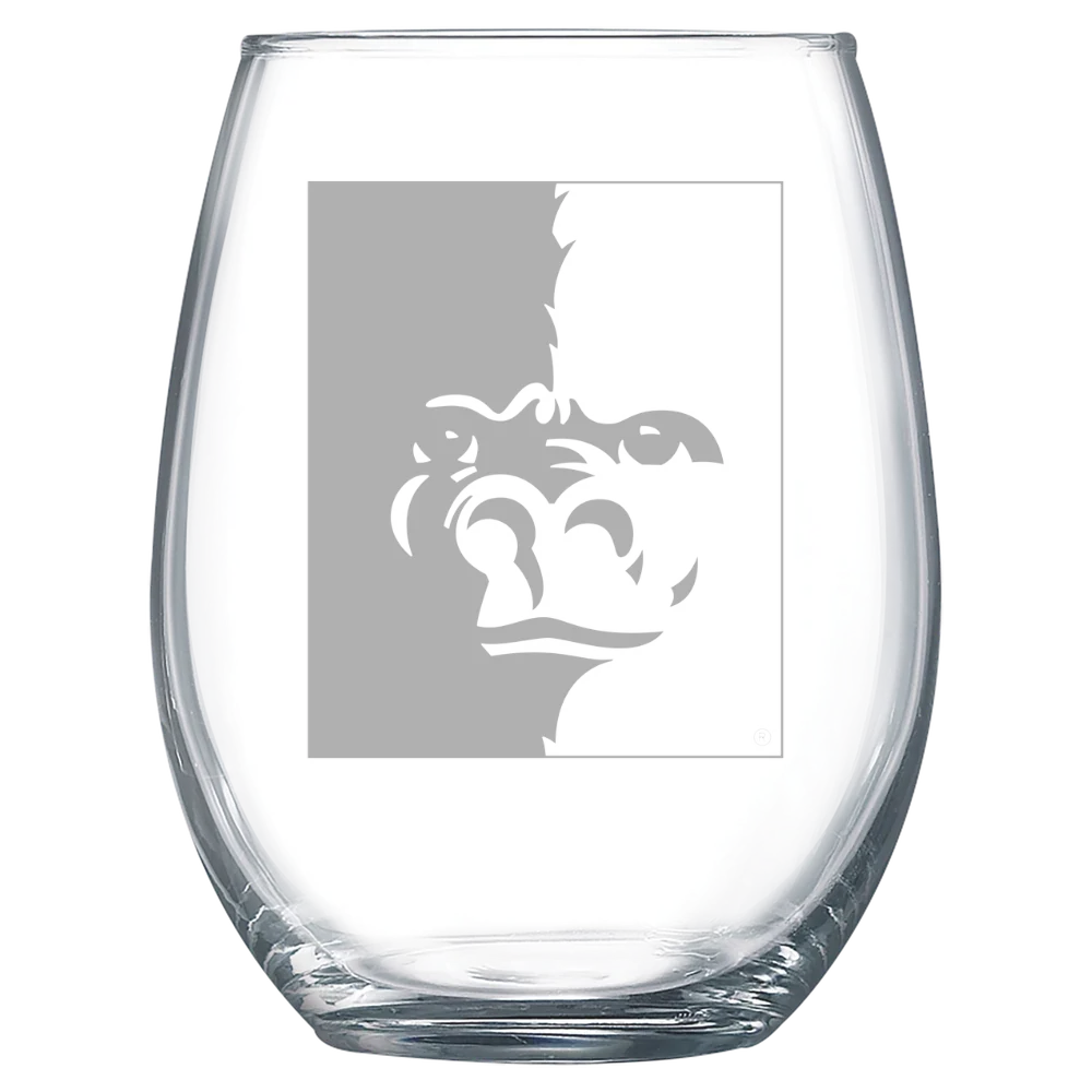 Pittsburg State University Polar Camel 15 oz. Stemless Wine Glass
