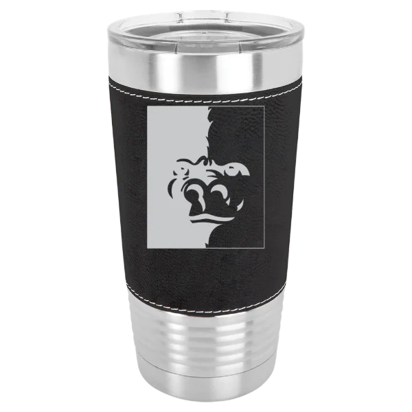 Pittsburg State University Polar Camel 20 oz. Leatherette Grip Tumbler with Standard Lid