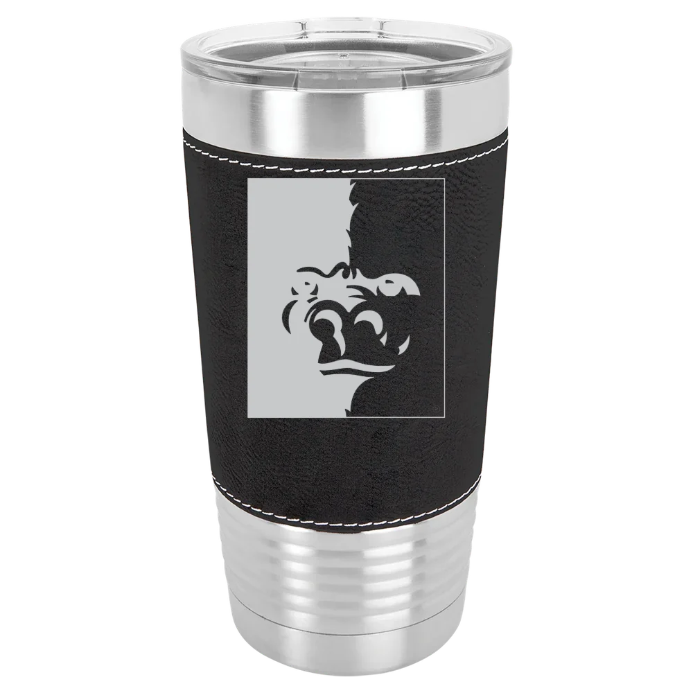 Pittsburg State University Polar Camel 20 oz. Leatherette Grip Tumbler with Standard Lid