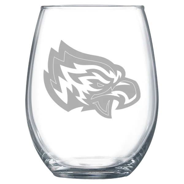 Post University Polar Camel 15 oz. Stemless Wine Glass