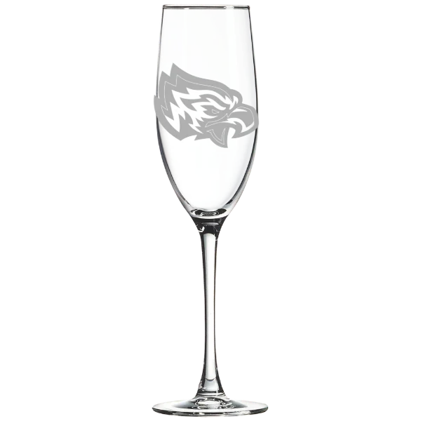 Post University Polar Camel 8 oz. Champagne Flute