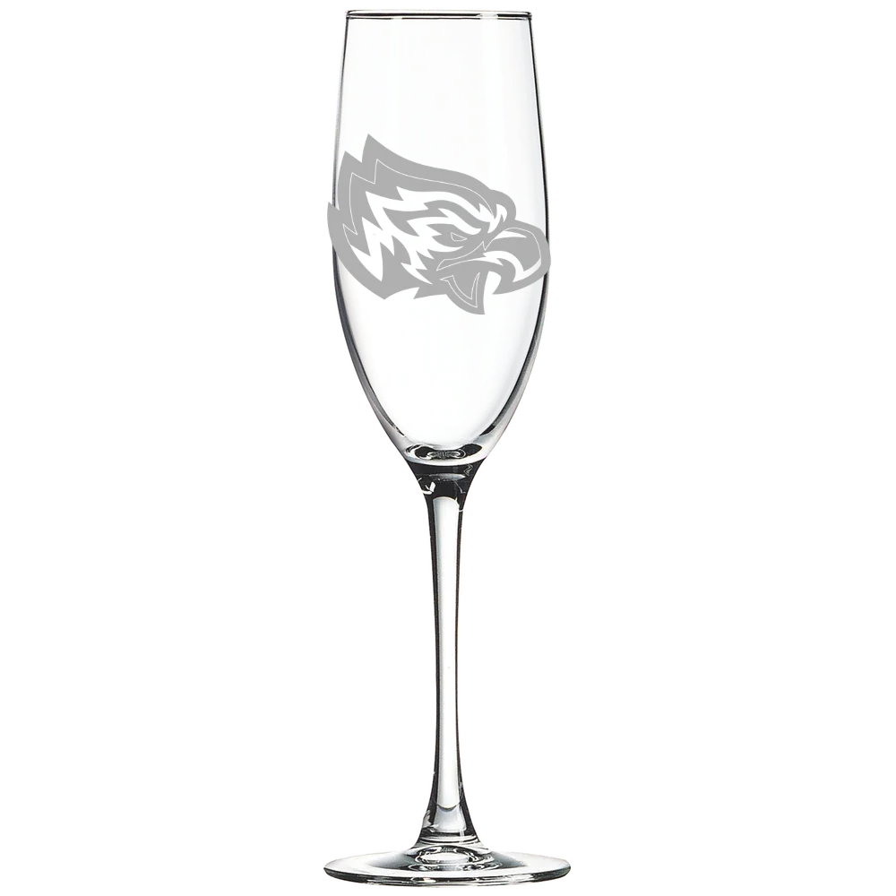 Post University Polar Camel 8 oz. Champagne Flute