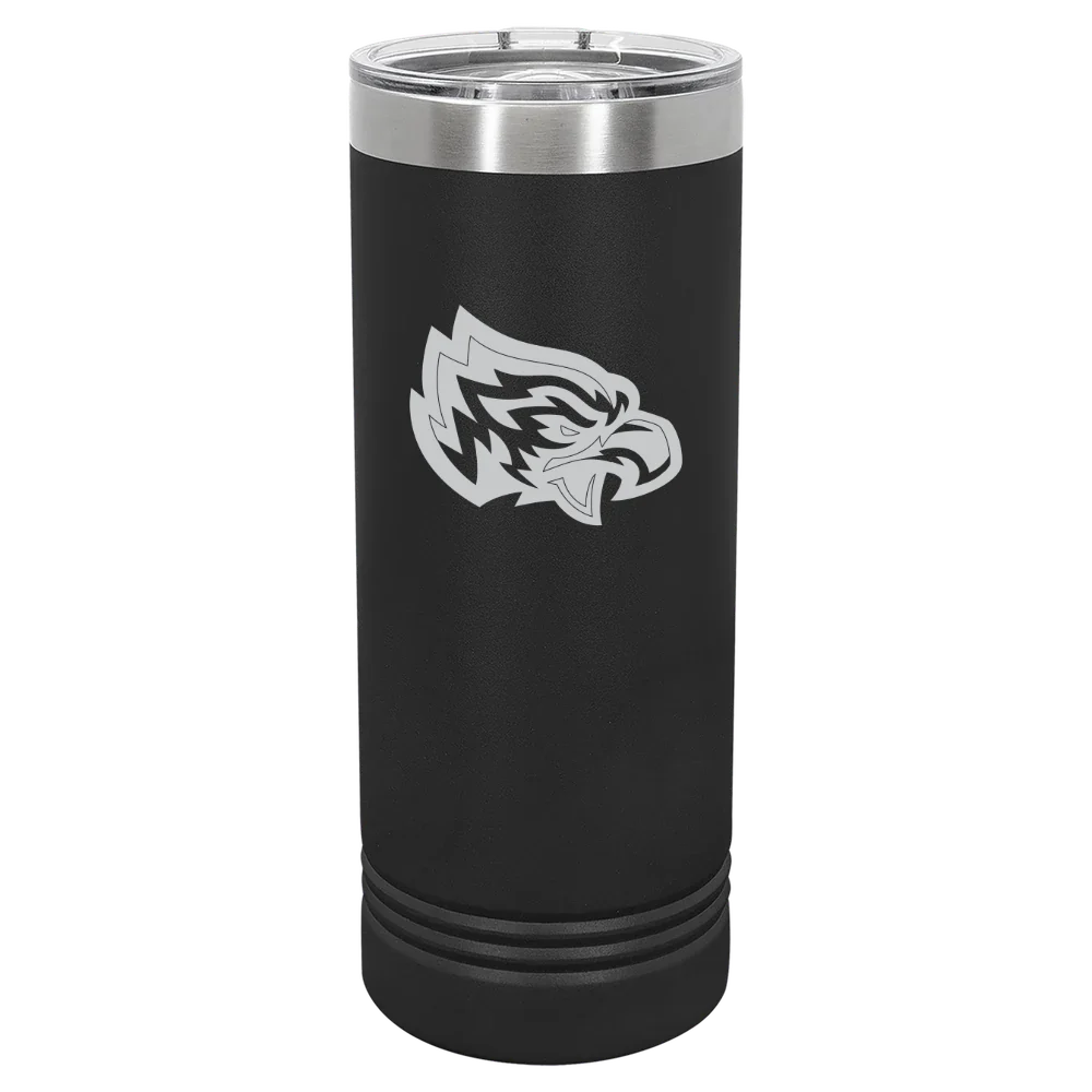 Post University Polar Camel 22 oz. Skinny Tumbler with Slider Lid