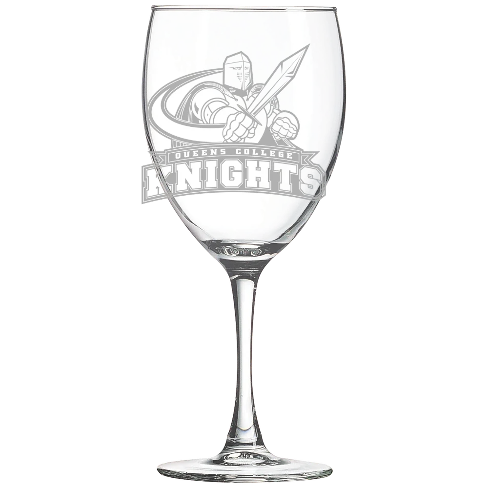 Queens College (New York) Polar Camel 10 1/2 oz. Wine Glass