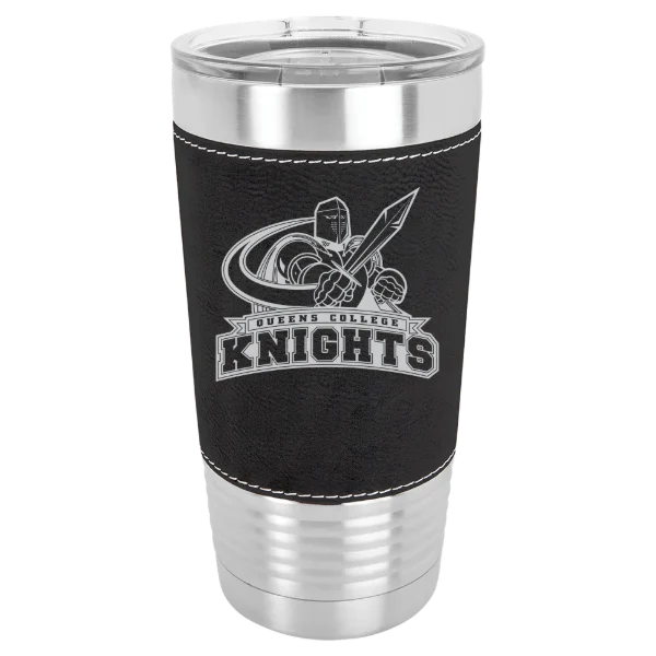 Queens College (New York) Polar Camel 20 oz. Leatherette Grip Tumbler with Standard Lid