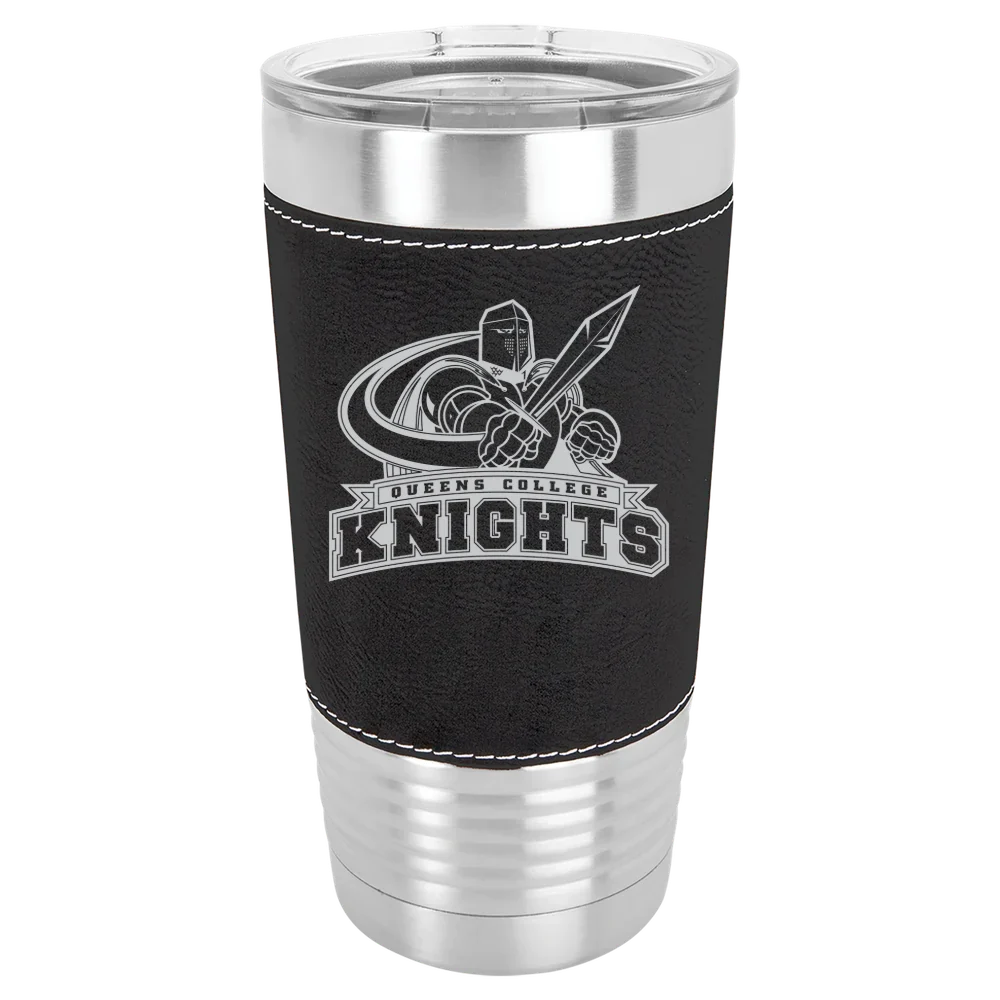 Queens College (New York) Polar Camel 20 oz. Leatherette Grip Tumbler with Standard Lid