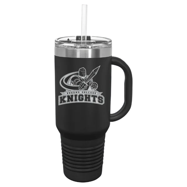 Queens College (New York) Polar Camel 40 oz. Travel Mug with Snap Lid & Straw
