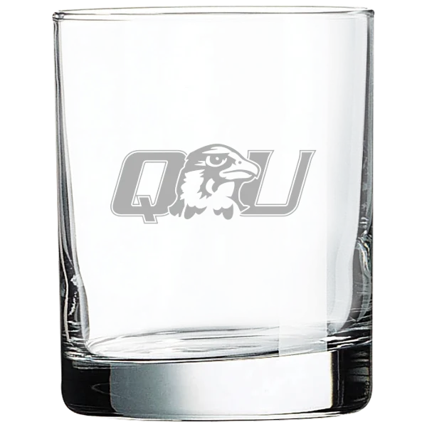 Quincy University Polar Camel 10 1/2 oz. On The Rocks Glass