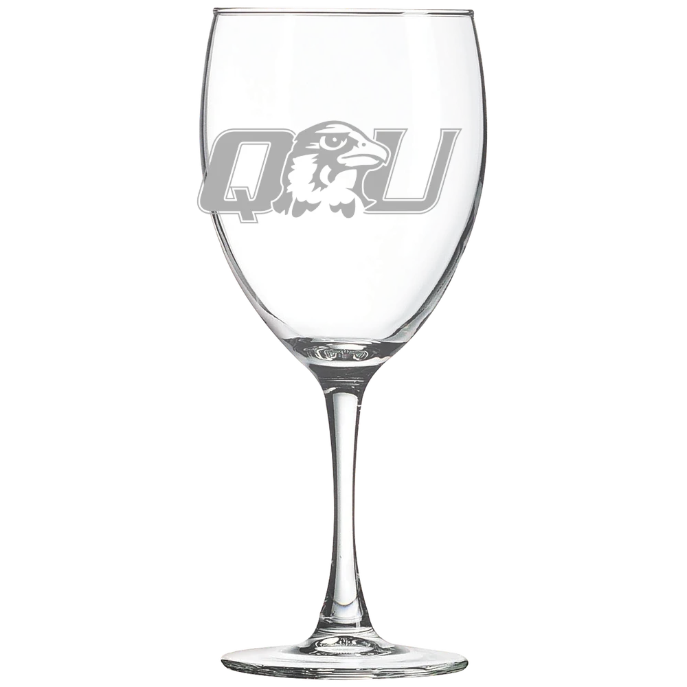 Quincy University Polar Camel 10 1/2 oz. Wine Glass