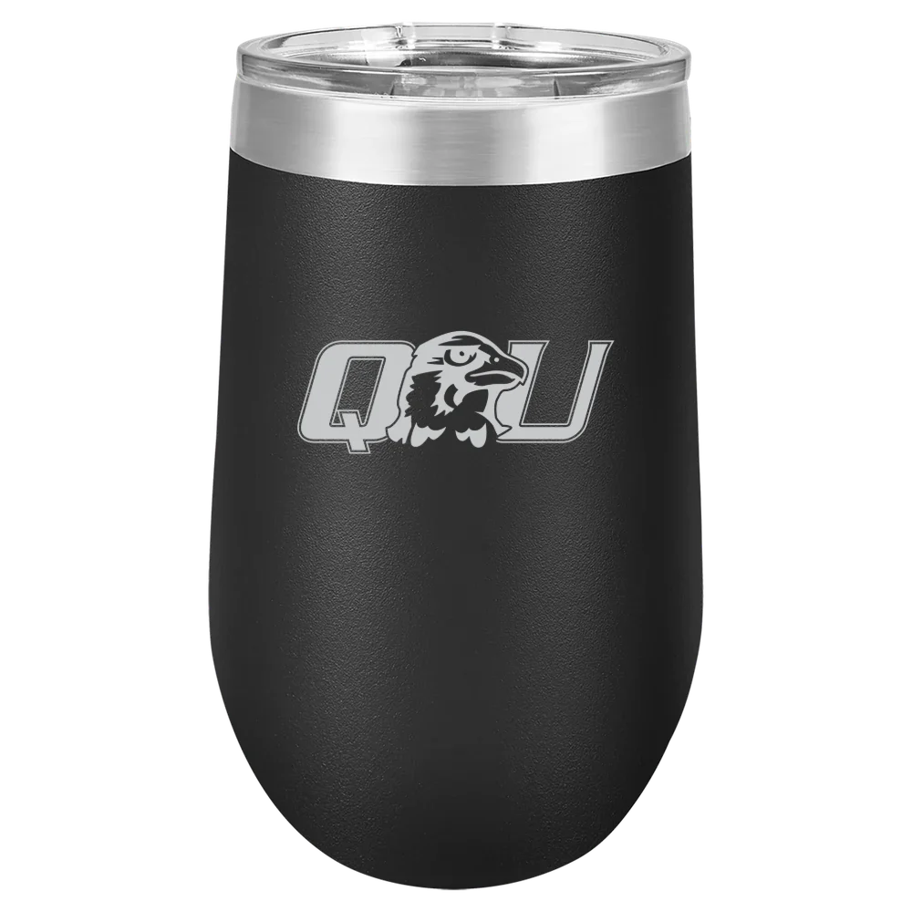 Quincy University Polar Camel 16 oz. Stemless Wine Tumbler