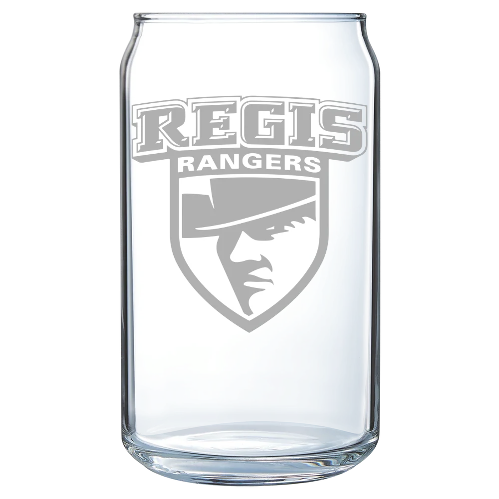 Regis University (Colorado) Polar Camel 16 oz. Can Glass