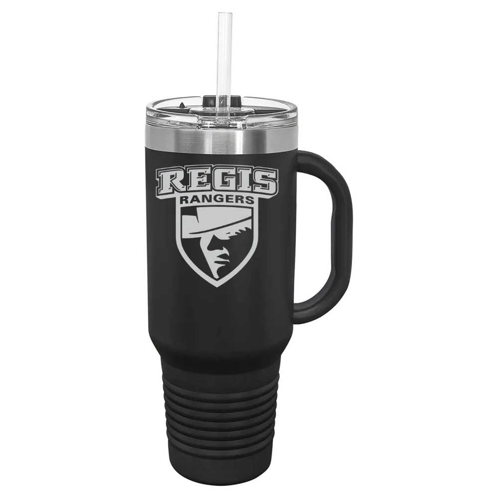 Regis University (Colorado) Polar Camel 40 oz. Travel Mug with Snap Lid & Straw