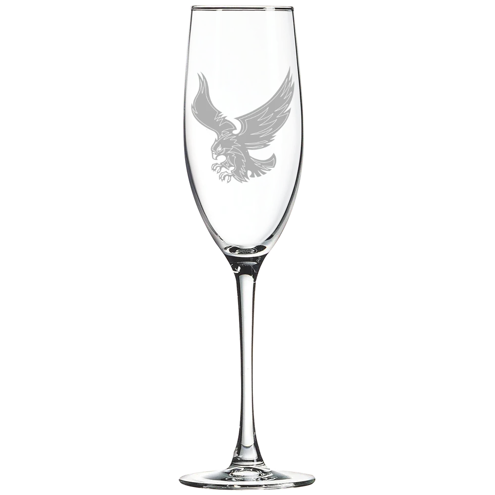 Roberts Wesleyan University Polar Camel 8 oz. Champagne Flute