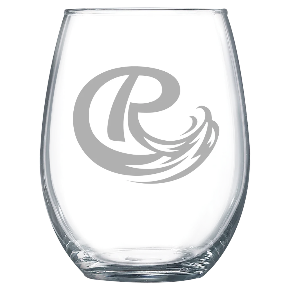 Roosevelt University Polar Camel 15 oz. Stemless Wine Glass