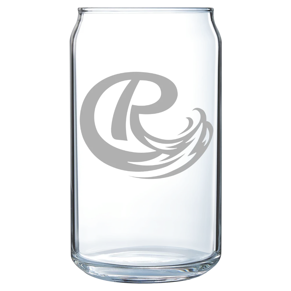 Roosevelt University Polar Camel 16 oz. Can Glass