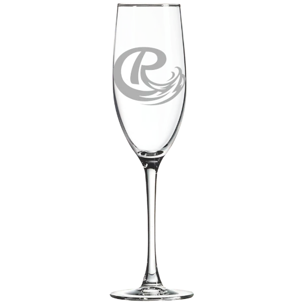 Roosevelt University Polar Camel 8 oz. Champagne Flute