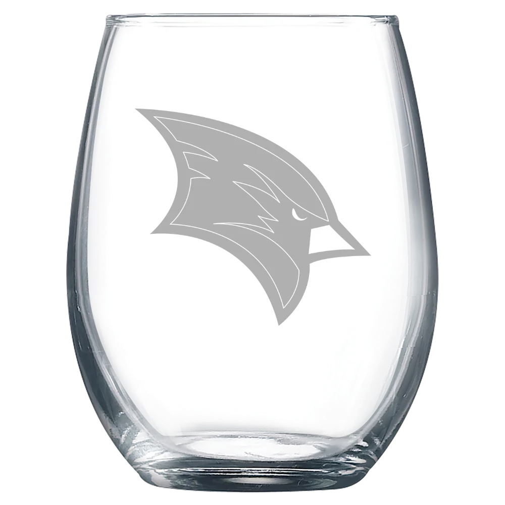 Saginaw Valley State University Polar Camel 9 oz. Stemless Wine Glass