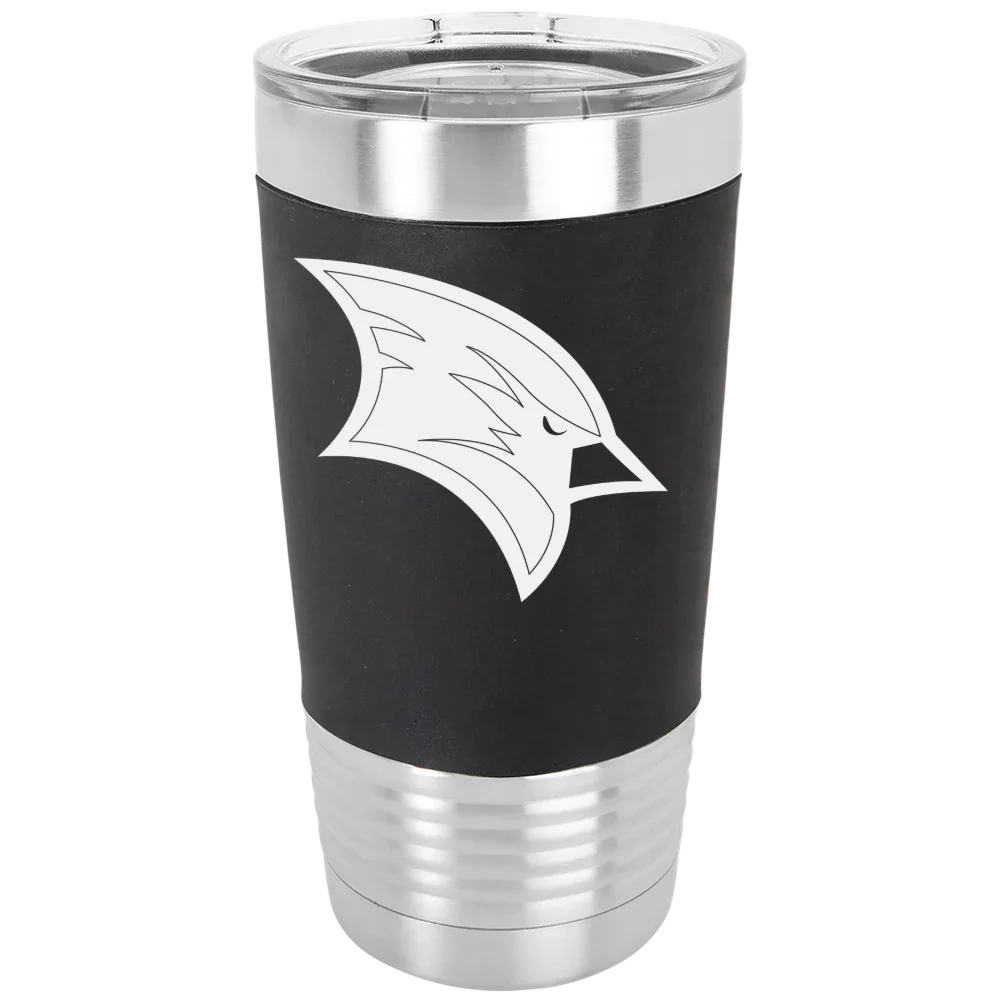 Saginaw Valley State University Polar Camel 20 oz. Silicone Grip Tumbler with Standard Lid