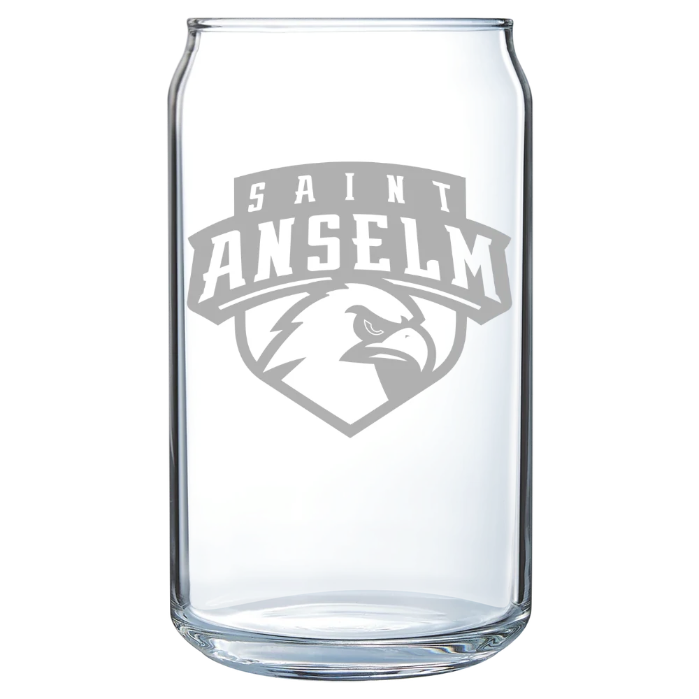 Saint Anselm College Polar Camel 16 oz. Can Glass