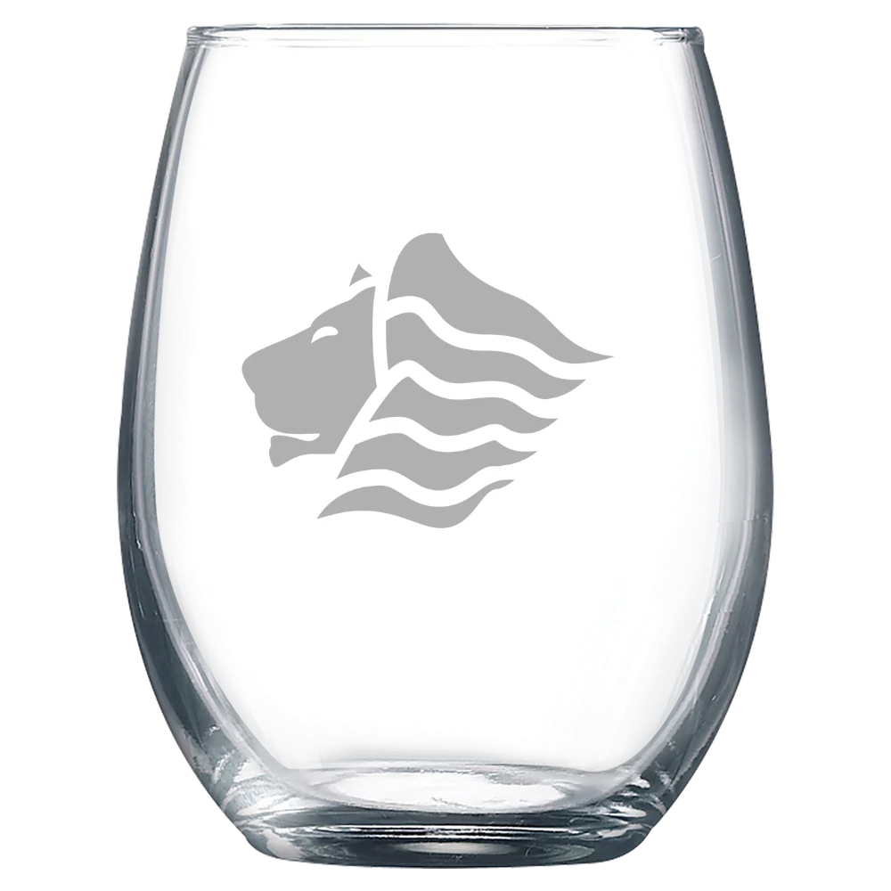 Saint Leo University Polar Camel 9 oz. Stemless Wine Glass